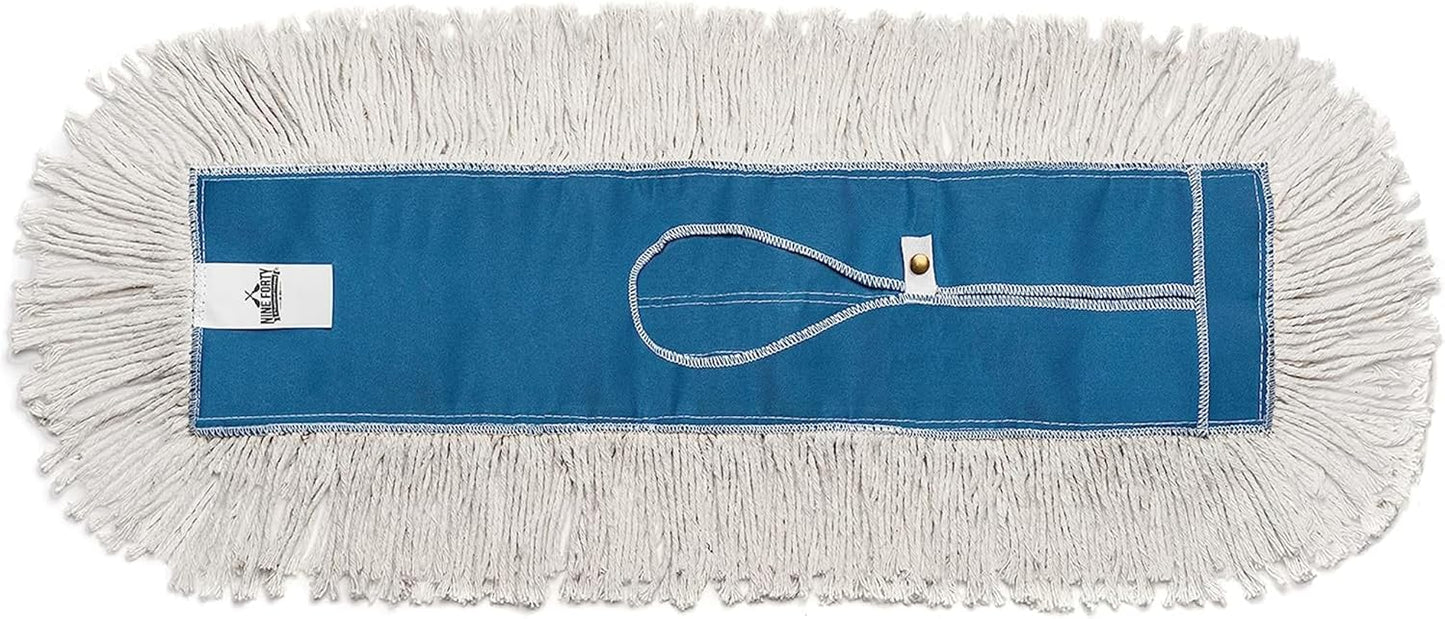 Nine Forty Industrial-Grade 60x5 Cotton Dust Mop Head Refills, Perfect Replacement for Busy Home, Gym, Industrial and Commercial Spaces, Heavy-Duty Mop for Janitorial & Housekeeping Needs - 1 Pack