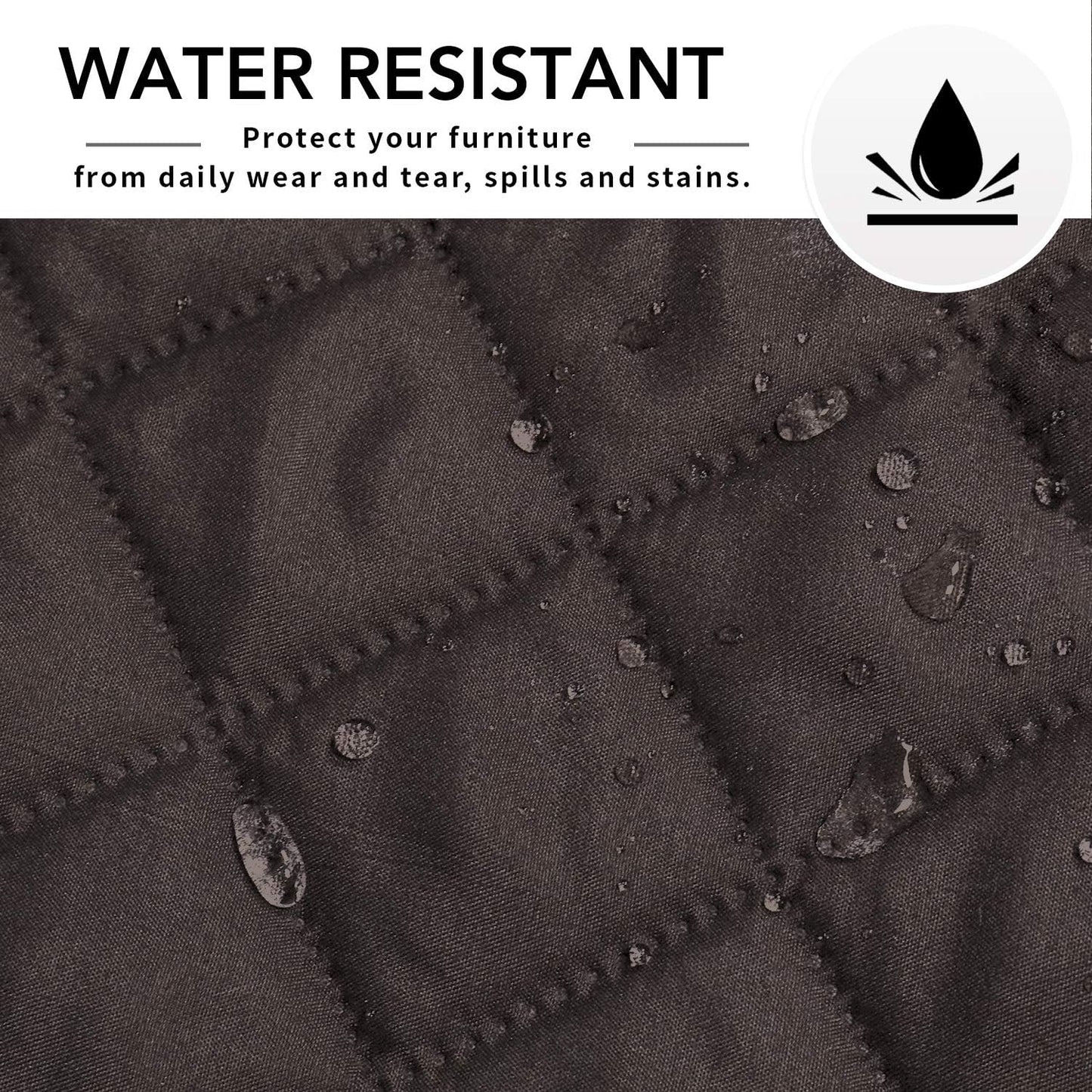 Easy-Going Sectional Couch Covers for Dogs L Shape Sofa Cover Reversible Sofa Slipcover Chaise Lounge Cover Furniture Protector Cover for Pets Dog Cat (42 x 68 inches, Chocolate/Chocolate)