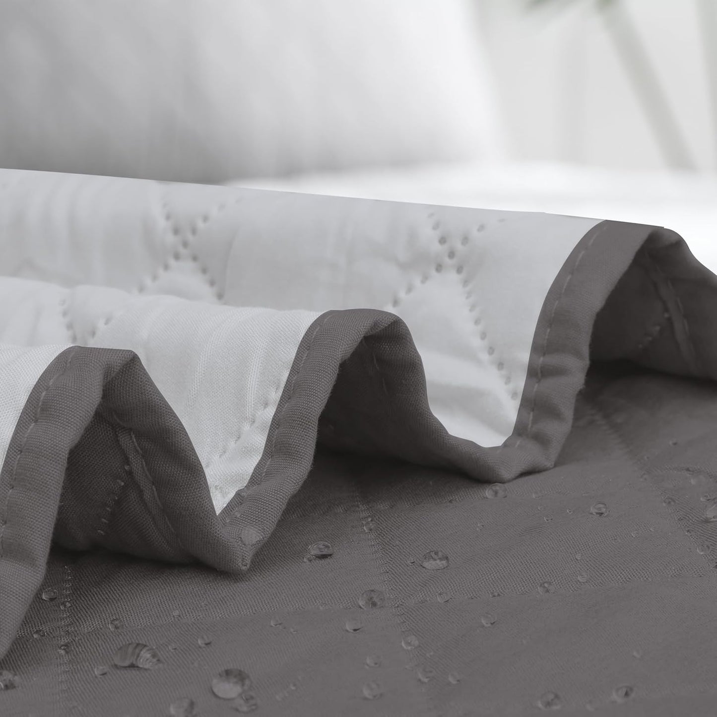 Easy-Going Sectional Couch Covers for Dogs L Shape Sofa Cover Reversible Sofa Slipcover Chaise Lounge Cover Furniture Protector Cover for Pets Dog Cat (30 x 50 inches, Gray/Light Gray)