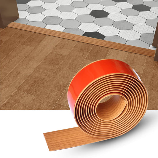 Floor/Door Flat Transition Strip & Self Adhesive Floor Vinyl Floor Edge Trim Laminate Floor Gap Covering Joining Strip