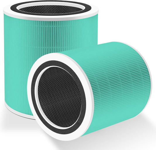 Core 400S To·xin Absorber Replacement Filter for LEVOIT Core 400S Smart WiFi Air Purifier, Funmit 3-in-1 H13 True HEPA Replacement Filter, Part # Core 400S-RF-TX (LRF-C401-GUS), Green, 2 Pack