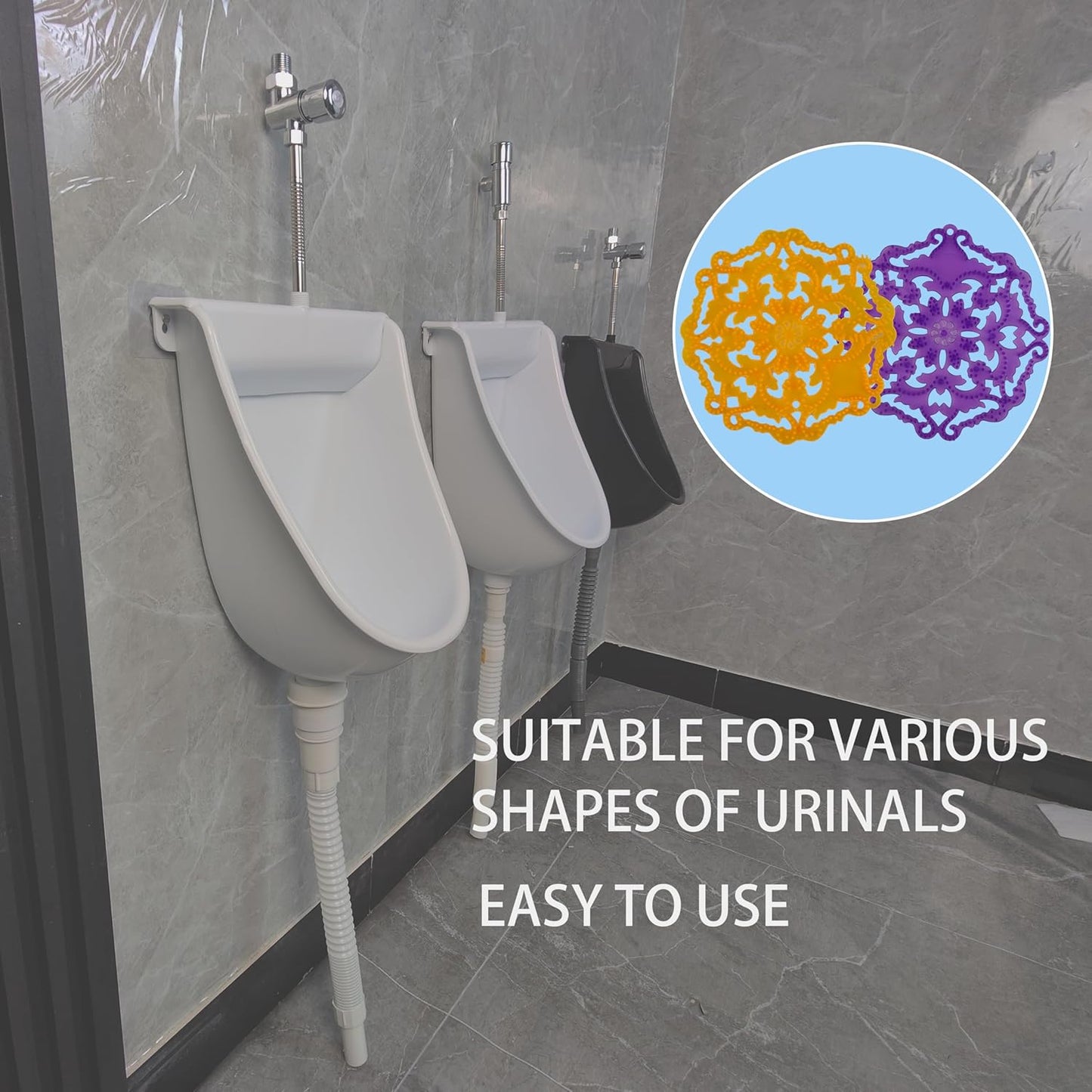 Urinal Screen Deodorizer (12 slice) Urinal Cakes Anti-Splash Odor Protection for Toilets in Bathroom Office Stadiums Schools with Free Gloves - 12 slice Ocean Breeze Scent