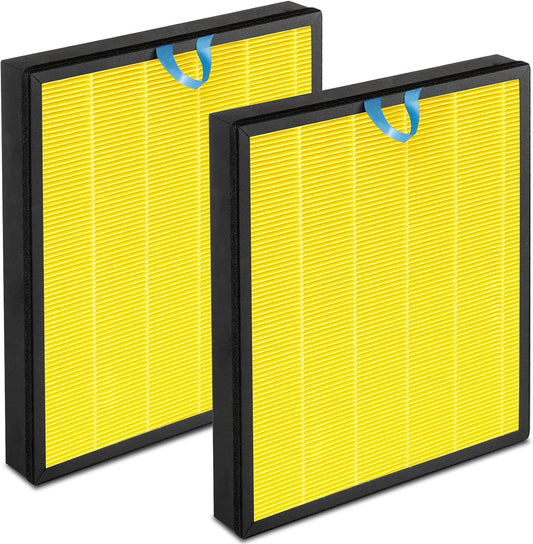 Vital 100S Pet Replacement Filter Compatible with Levoit Smart WiFi Vital 100S Air Puri-Fier, 3-in-1 Replacement Filter and High-Efficiency Activated Carbon Filter, Vital 100S-RF, 2 Pack.