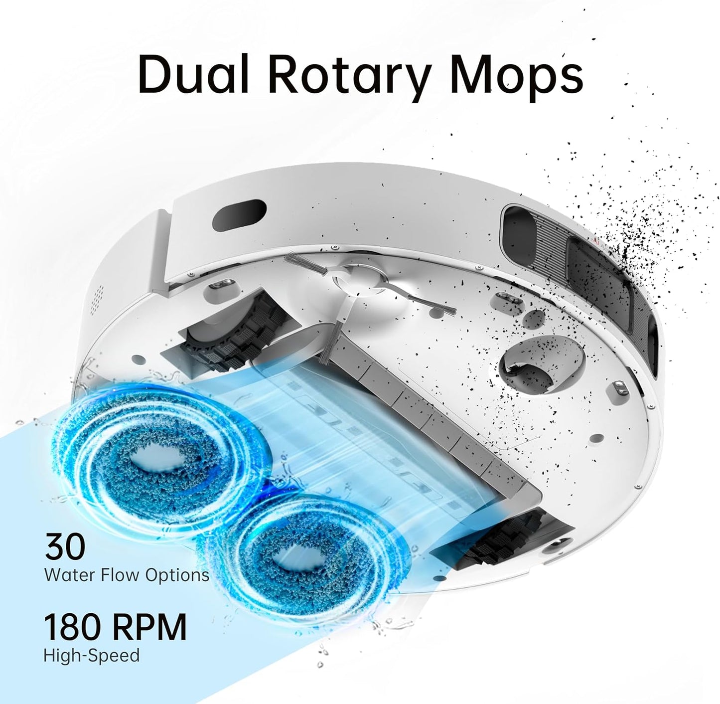 dreame L10s Ultra Robot Vacuum and Mop Combo, Auto Mop Cleaning and Drying, Self-Refilling and Self-Emptying Base for 60 Days of Cleaning, 5300Pa Suction and AI Navigation, Compatible with Alexa