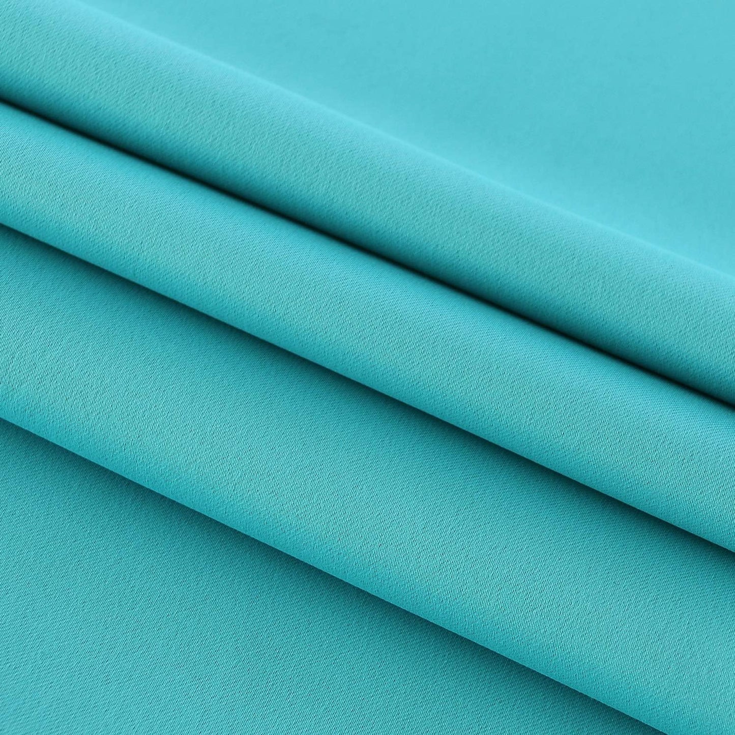 DWCN French Door Curtains – Rod Pocket Thermal Blackout Curtain for Doors with Glass Window, Kitchen and Patio Doors for Privacy, 54 X 72 Inches Long, 1 Curtain Panel with Tieback, Turquoise