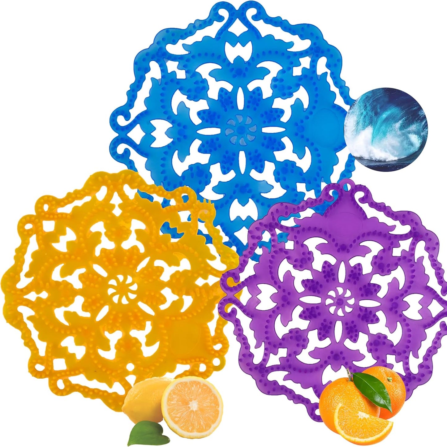 Urinal Screen Deodorizer (12 slice) Urinal Cakes Anti-Splash Odor Protection for Toilets in Bathroom Office Stadiums Schools with Free Gloves - 12 slice Ocean Breeze Scent