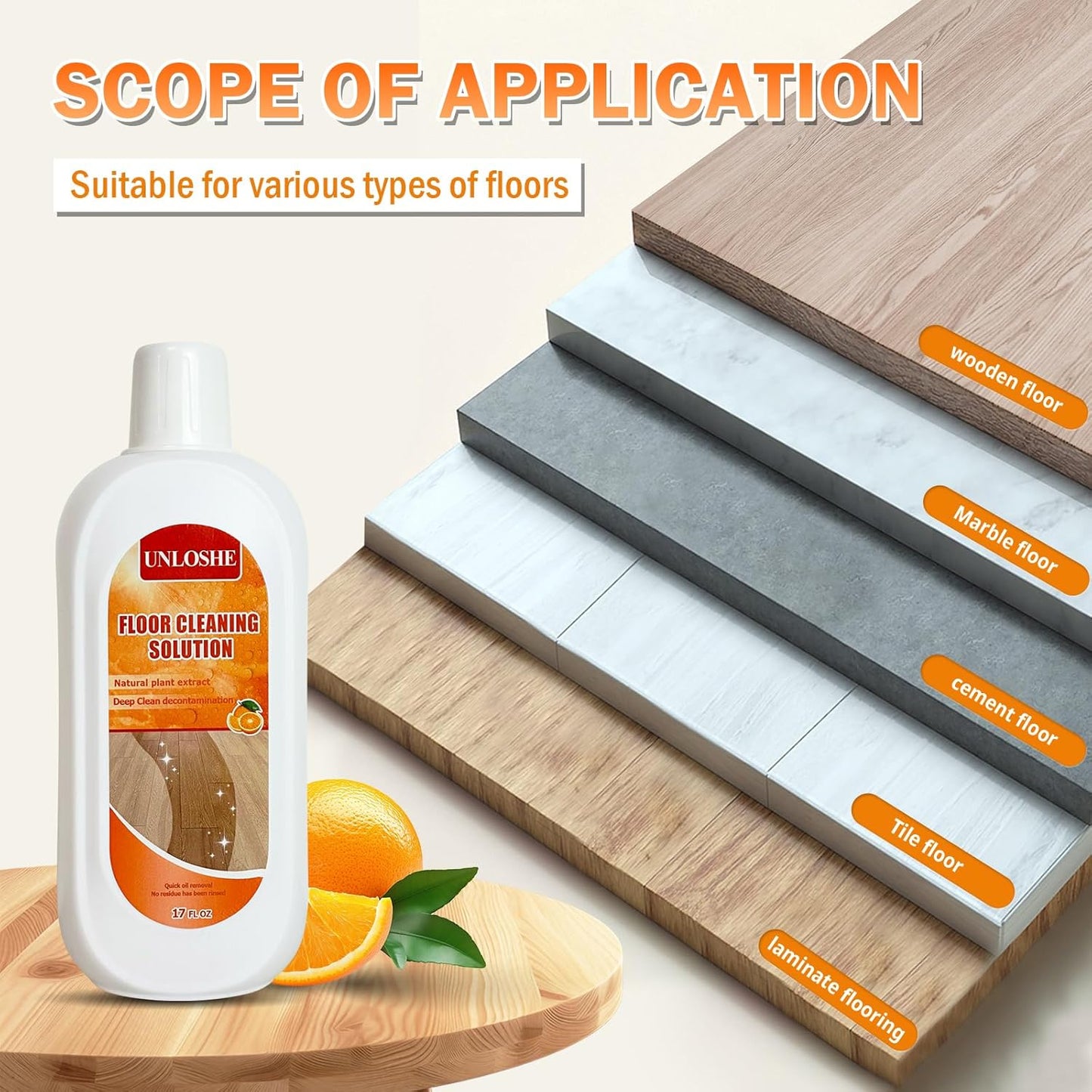 Floor Cleaning Solution for Multiple Hard Floors - 34 fl oz Floor Cleaner, For All Robot Vacuums with Mopping and Cordless Wet/Dry Vacuum Mops, Deep Clean for Tile, Wooden Floor, Laminate (Lavender)