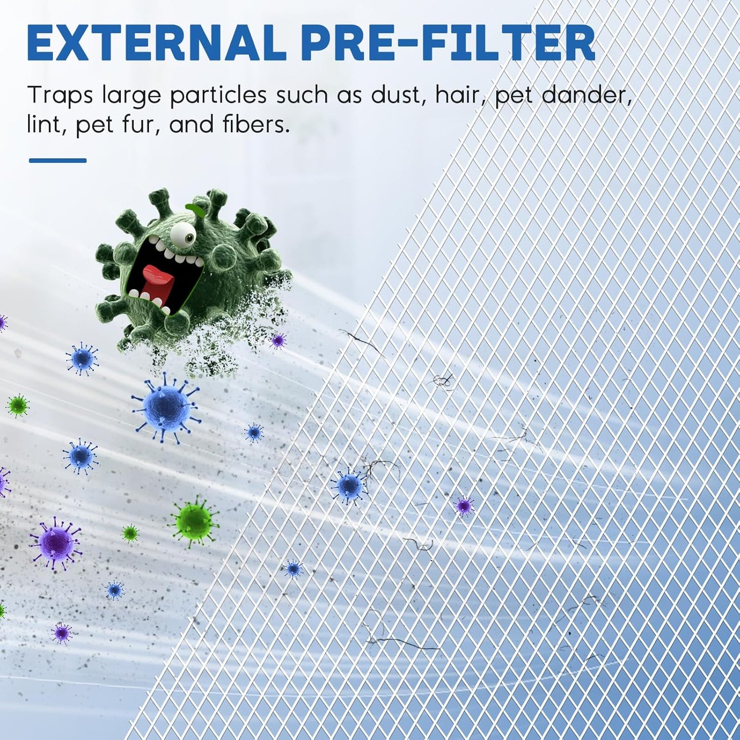 BD02L Air Filter Replacement Compatible with MOOKA B-D02L, M05,B-D02 Air Purifier, 3-in-1 Replacement Filter Fit for VEWIOR B-D02U, TAILULU D10, KOISO B-Do2, 2 PC, White