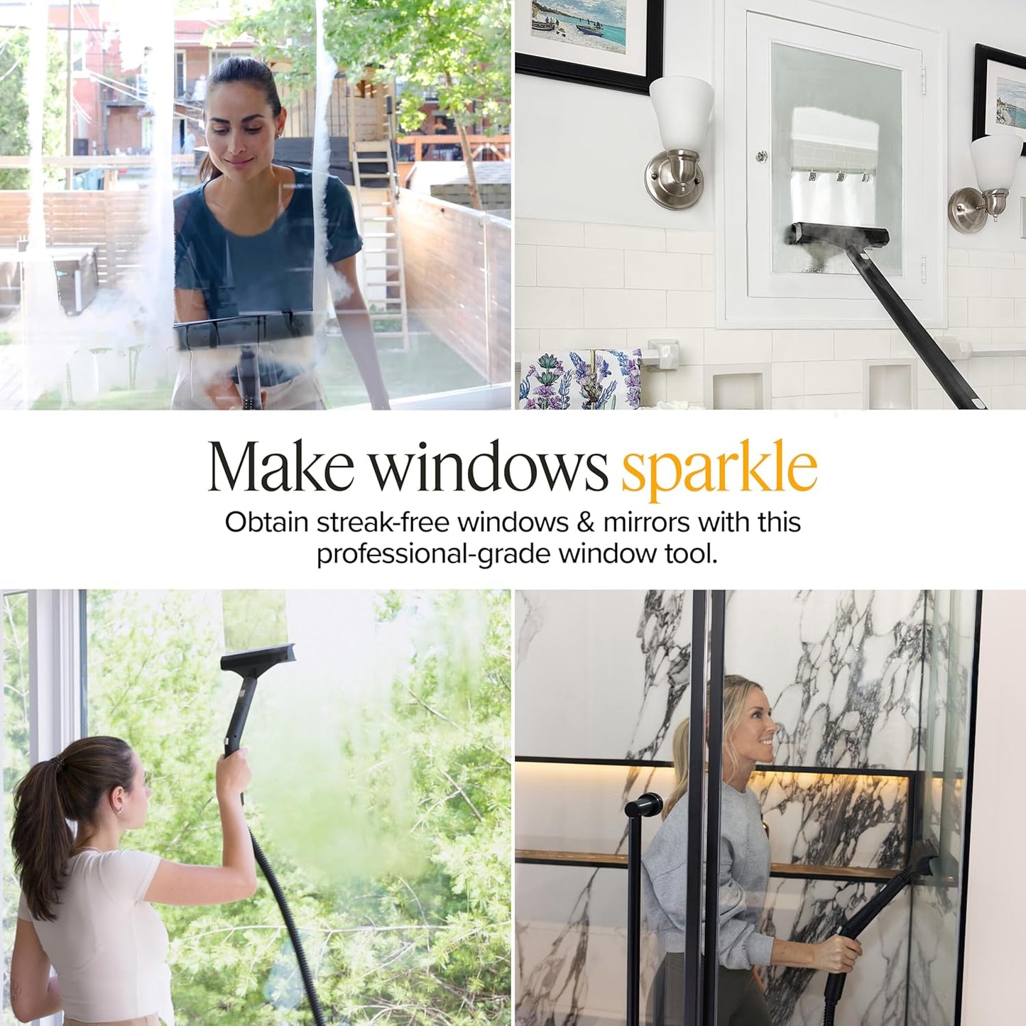 Dupray Neat Window Tool for Steam Cleaner (Accessory Part) – Streak-Free Cleaning for Glass and Mirrors