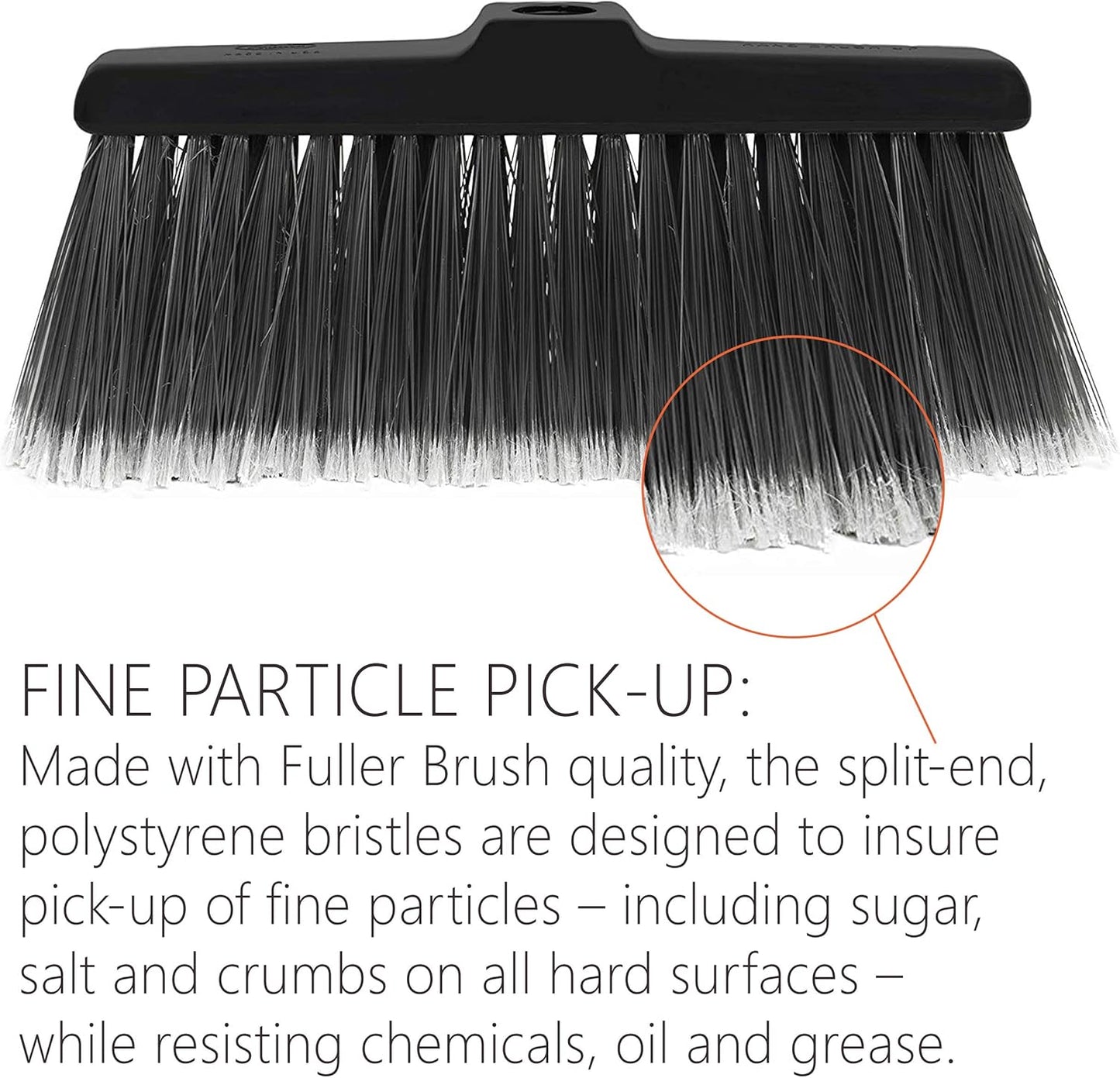 Black Kitchen Broom with Adjustable Handle