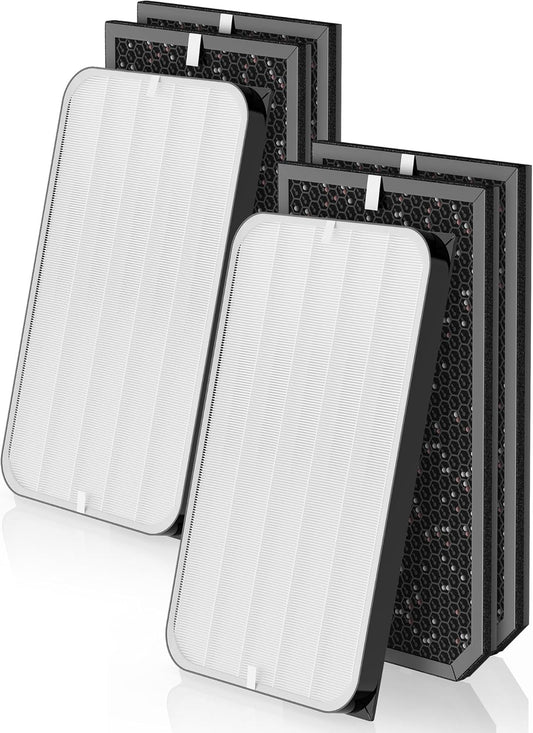5000 Replacement Filter Compatible with 5000 Series Air Purifier, fits Model 5000, 5500, and 5500i, 2 High-Efficiency Filters and 4 VOCs Filters, Compare to Part # ADF5005 ADF5006 ADF5001