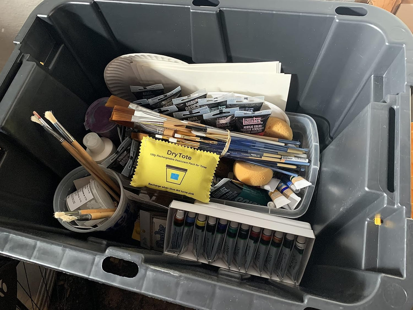 100g Rechargeable Desiccant Pack of 50 - Moisture Absorbing Bag - Silica Gel Desiccant Dehumidifier for Storage Bins and Totes