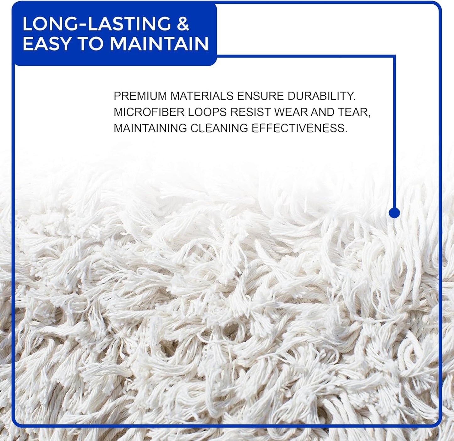 Nine Forty Industrial-Grade 36x5 Cotton Dust Mop Head Refills, Perfect Replacement for Busy Home, Gym, Industrial and Commercial Spaces, Heavy-Duty Mop for Janitorial & Housekeeping Needs - 1 Pack