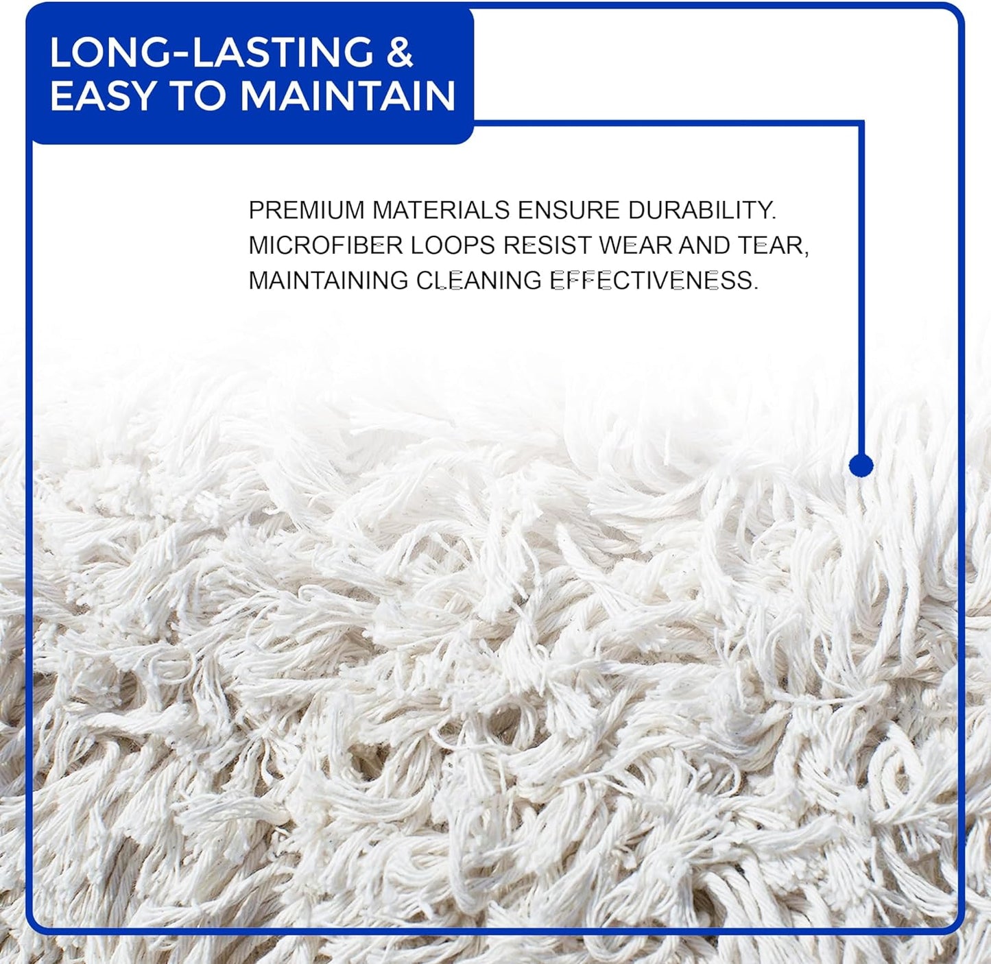 Nine Forty Industrial-Grade 60x5 Cotton Dust Mop Head Refills, Perfect Replacement for Busy Home, Gym, Industrial and Commercial Spaces, Heavy-Duty Mop for Janitorial & Housekeeping Needs - 1 Pack