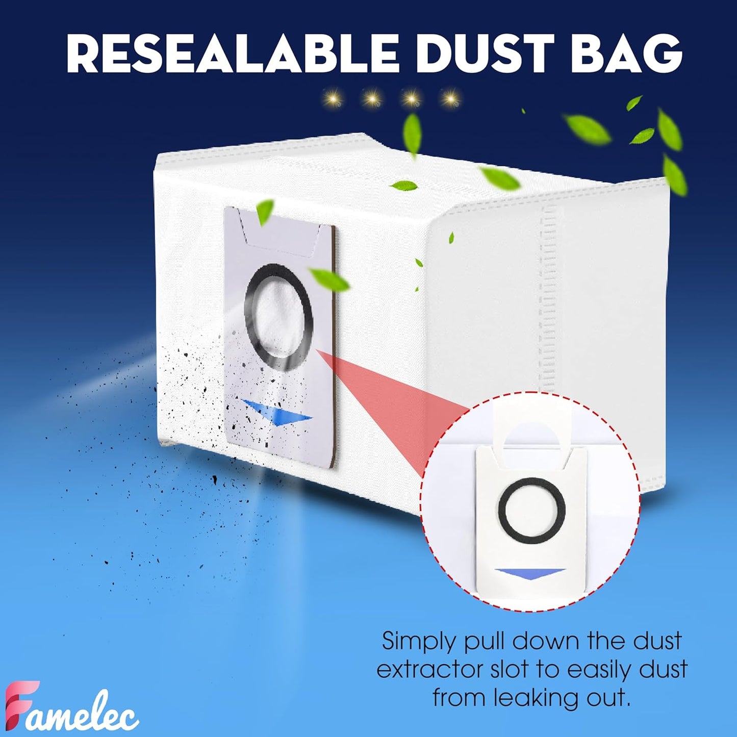 FAMEKLEC Upgrade Replacement Accessories Kit Compatible with ECOVACS DEEBOT X1 Omni, X1 Turbo Robot Vacuum Attachments, Include 1 Main Brush, 6 Side Brushs, 4 Filters, 4 Mop Cloths, 4 Dust Bags