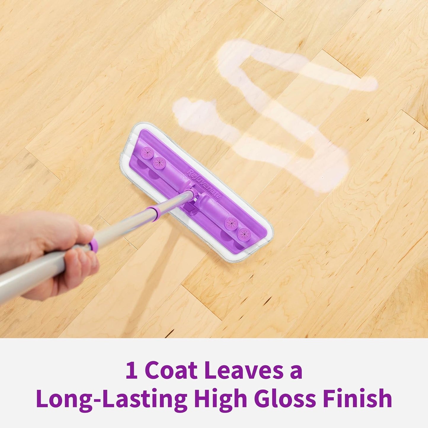 Rejuvenate Professional Wood Floor Restorer and Polish with Durable Finish Non-Toxic Easy Mop On Application High Gloss Finish 32oz