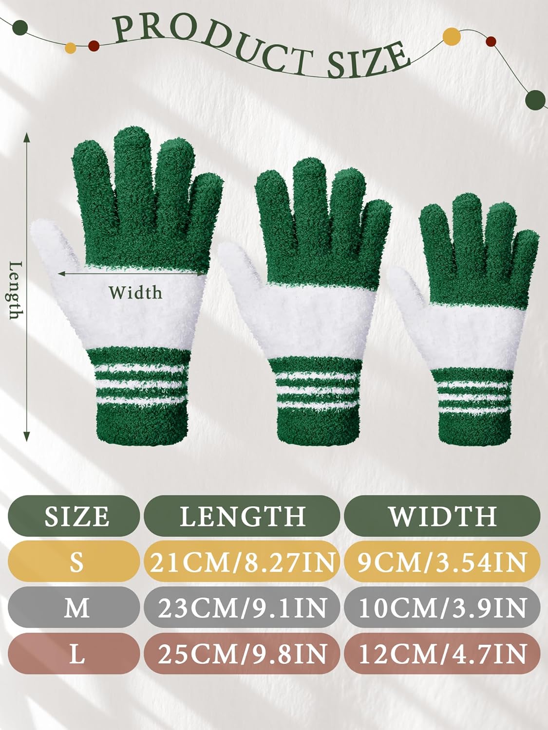 Patelai 3 Pairs Microfiber Plant Dusting Gloves Leaf Cleaning Gloves for Indoor Plants, Blinds, Furniture, House(Medium,Red, Green, Yellow)