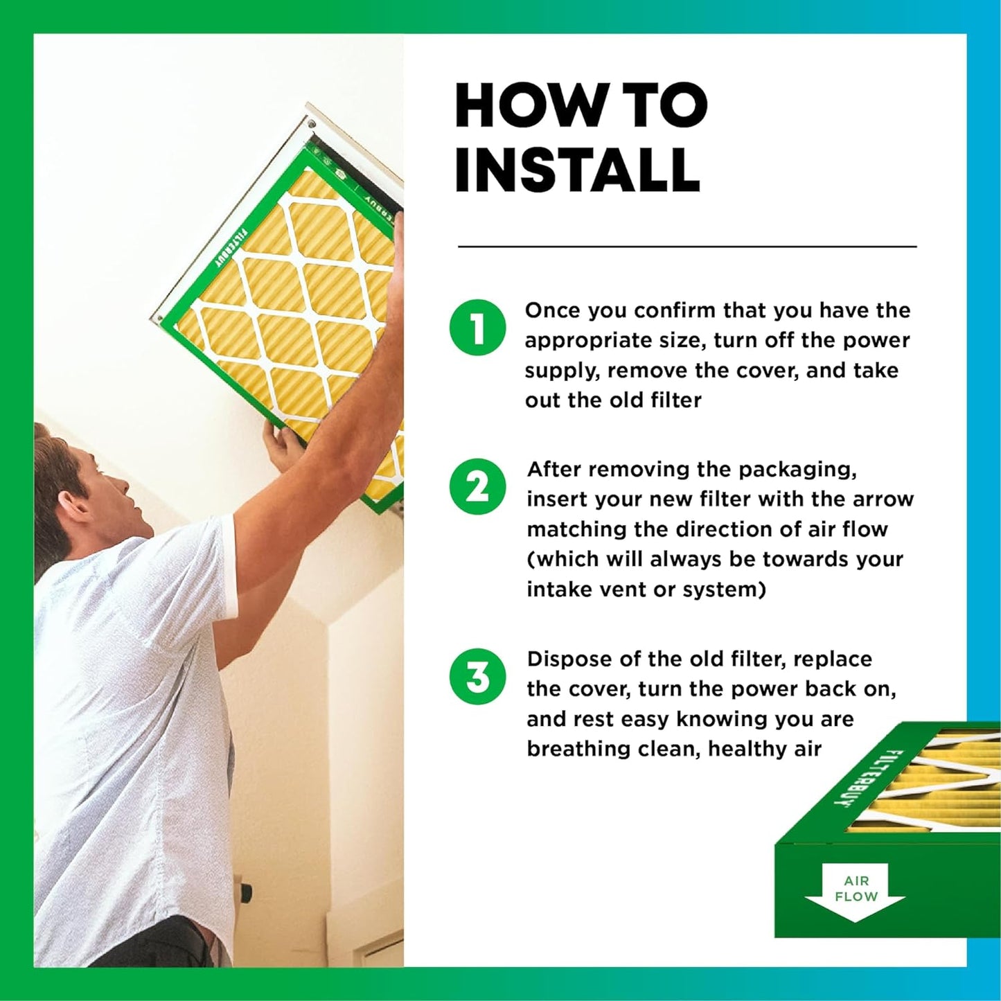 Filterbuy 10x30x1 Air Filter MERV 11 (MPR 1200) Allergen Defense Replacement (4-Pack), Electrostatic Pleated HVAC AC Furnace Filters, Made in USA (Actual Size: 9.50 x 29.50 x 0.75)