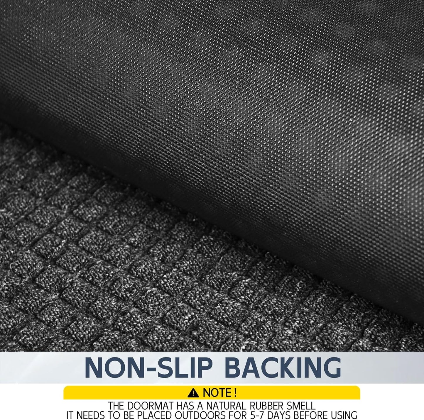 Indoor Outdoor Front Door Mats, 72" x 24" Rubber Backing Non Slip Durable Welcome Floor Mats for Patio, Garage Entrance, Stain and Fade Resistant Commercial Doormats for High Traffic