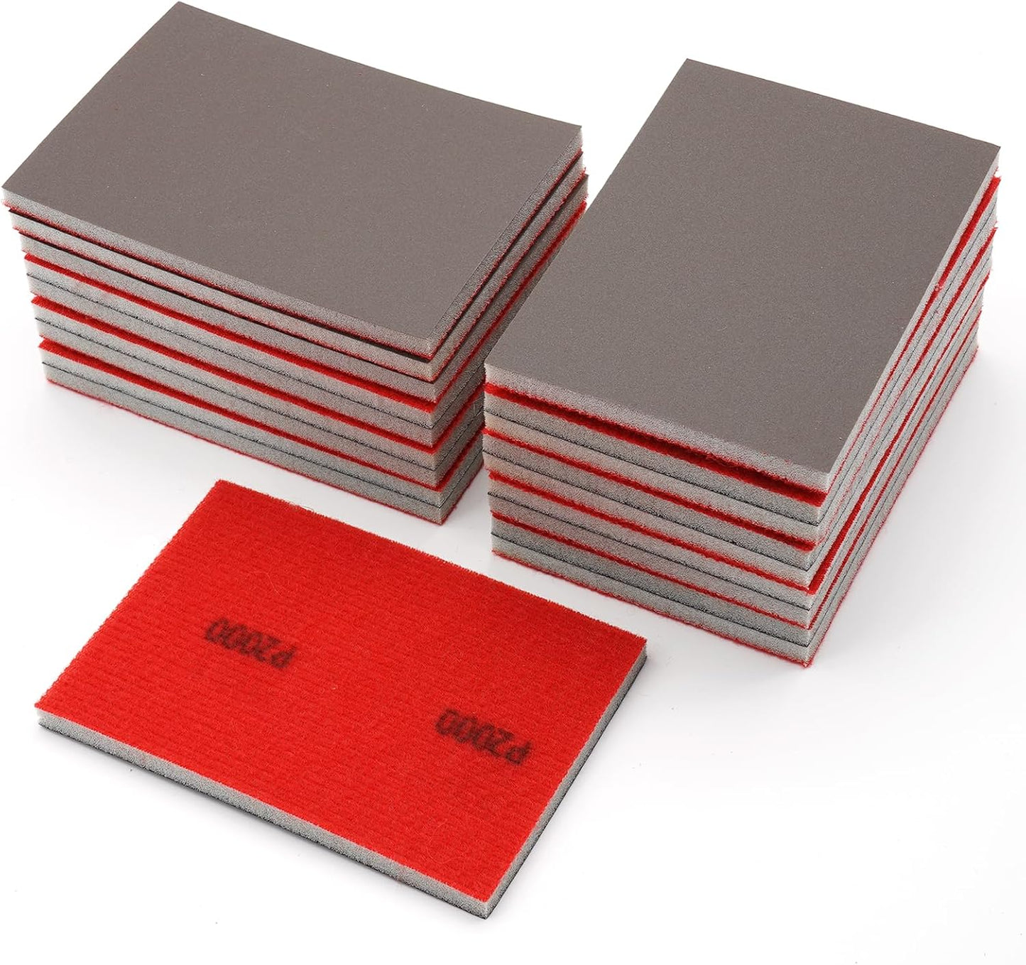 20 Pack 2000 Grit Sanding Sponge, 3 x 4 Inch Soft Foam Sanding Block Wet Dry Sanding Pads, Washable Sandpaper Sponge Drywall Sand Block for Wood, Metal, Furniture Polishing (2000 Grit)