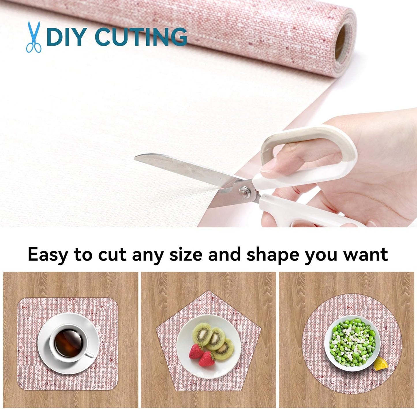 18 x 96 Inch Shelf Liner for Kitchen Cabinets Non Adhesive Kitchen Drawer Liner