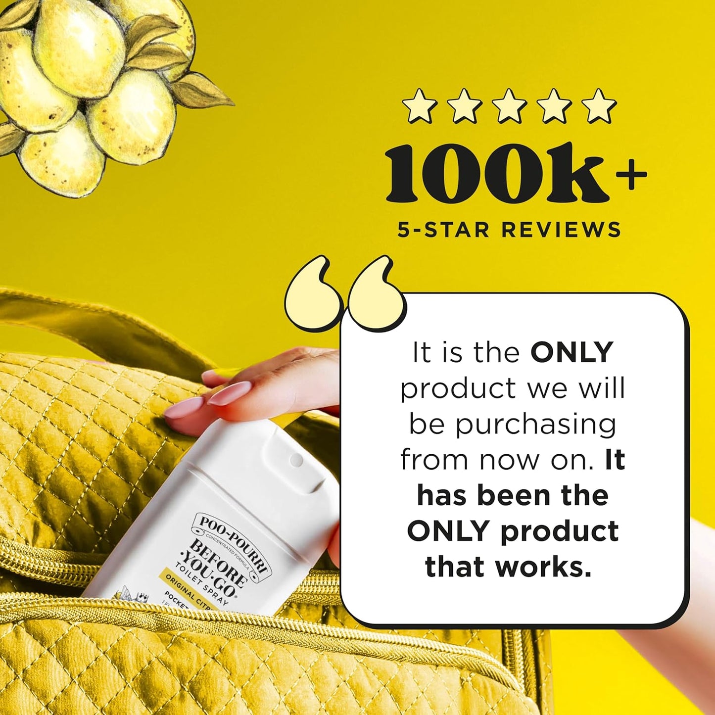 Poo-Pourri Before-You-Go Pocket Toilet Spray, Travel Essentials, Original Citrus, 1 Fl Oz, Up to 50 Uses, On-The-Go Bathroom Odor Deodorizer with Essential Oils, TSA Approved Size, Lemon Bergamot