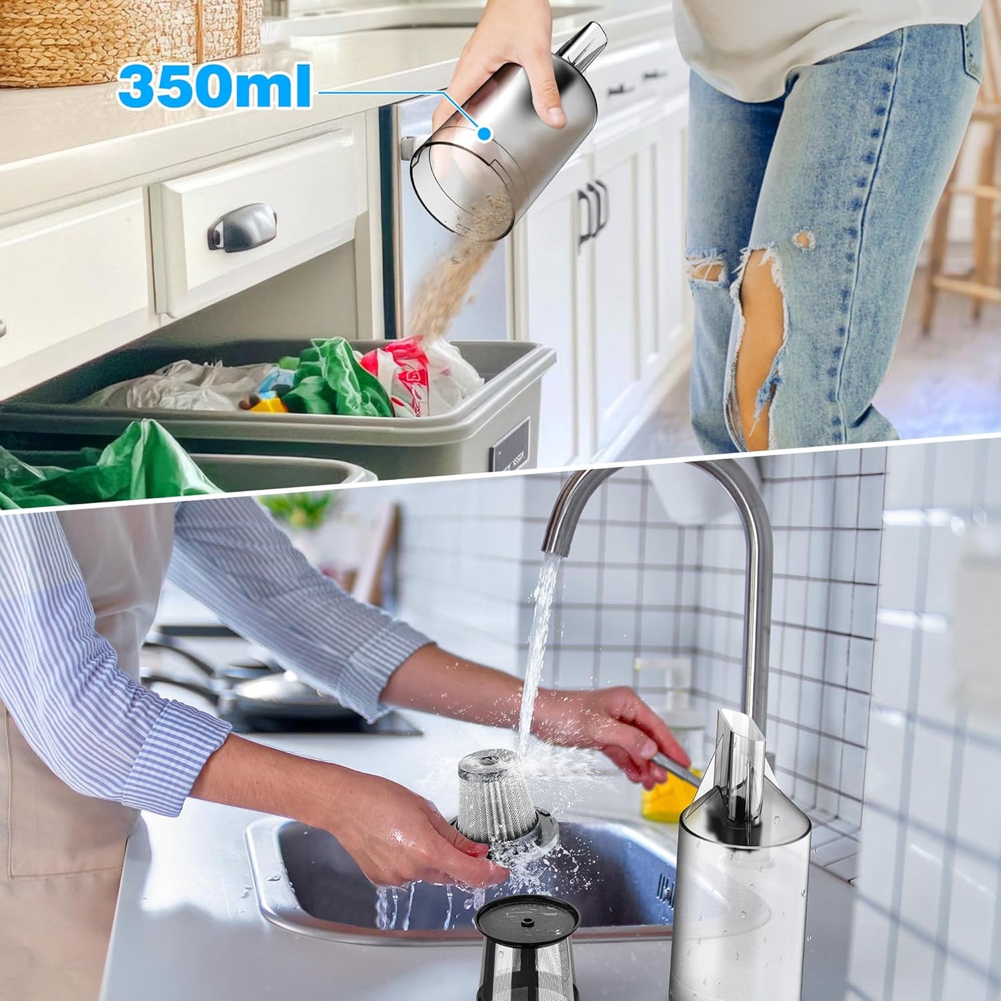 Handheld Vacuum Cleaner Cordless - 35000PA Strong Suction for Car & Home, Car Vacuum Portable Rechargeable Lightweight for Pet Hair with HEPA Filter, Quick Clean in Office/Desk/Couch (Red)