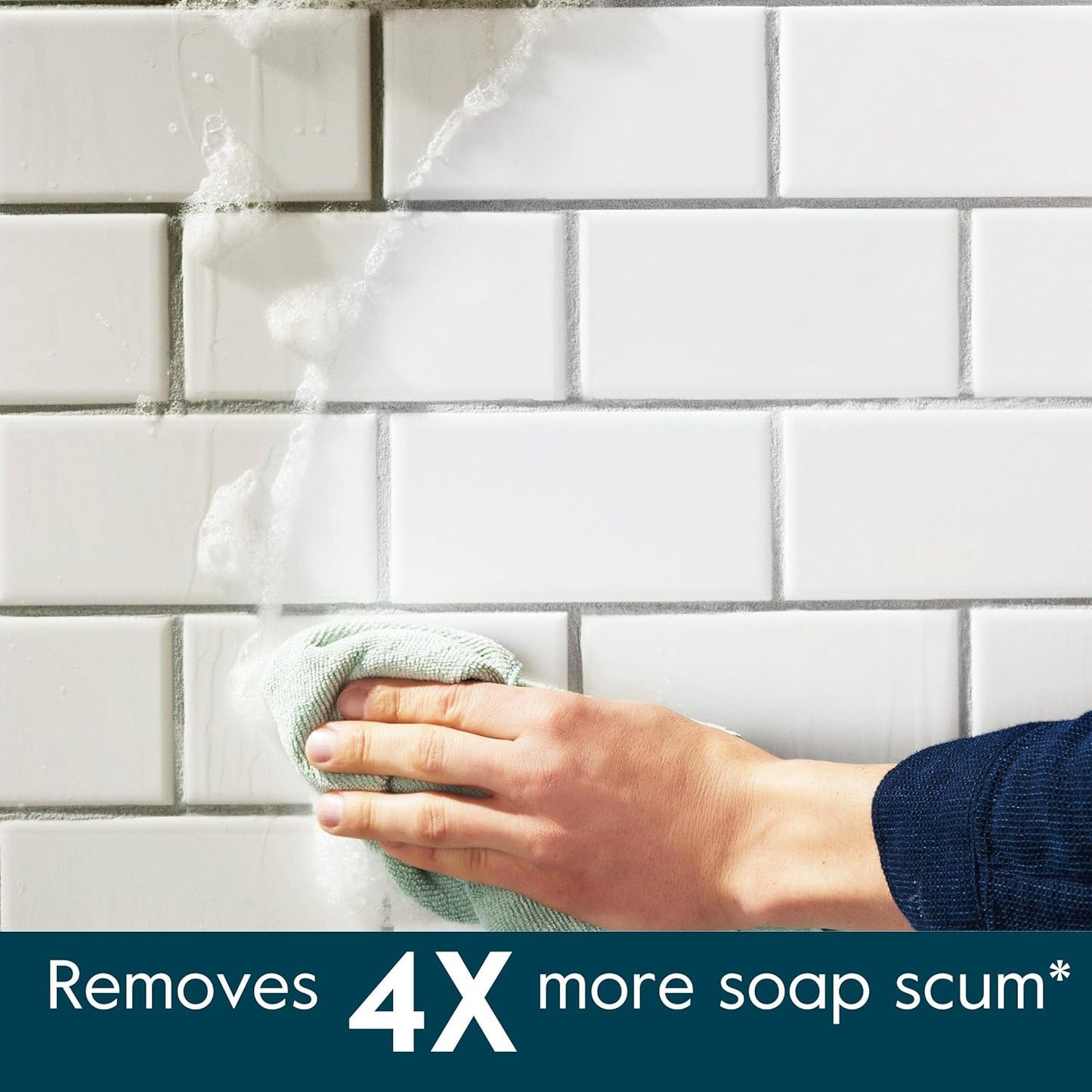 Grove Co. Tub and Tile Cleaner Refill Concentrate (2 x 1 Fl Oz) + 1 x Reusable Glass Spray Bottle (16 Oz) Plant-Based Cleaning Supplies Bundle, No Plastic Waste, 100% Natural Orange & Rosemary Scent