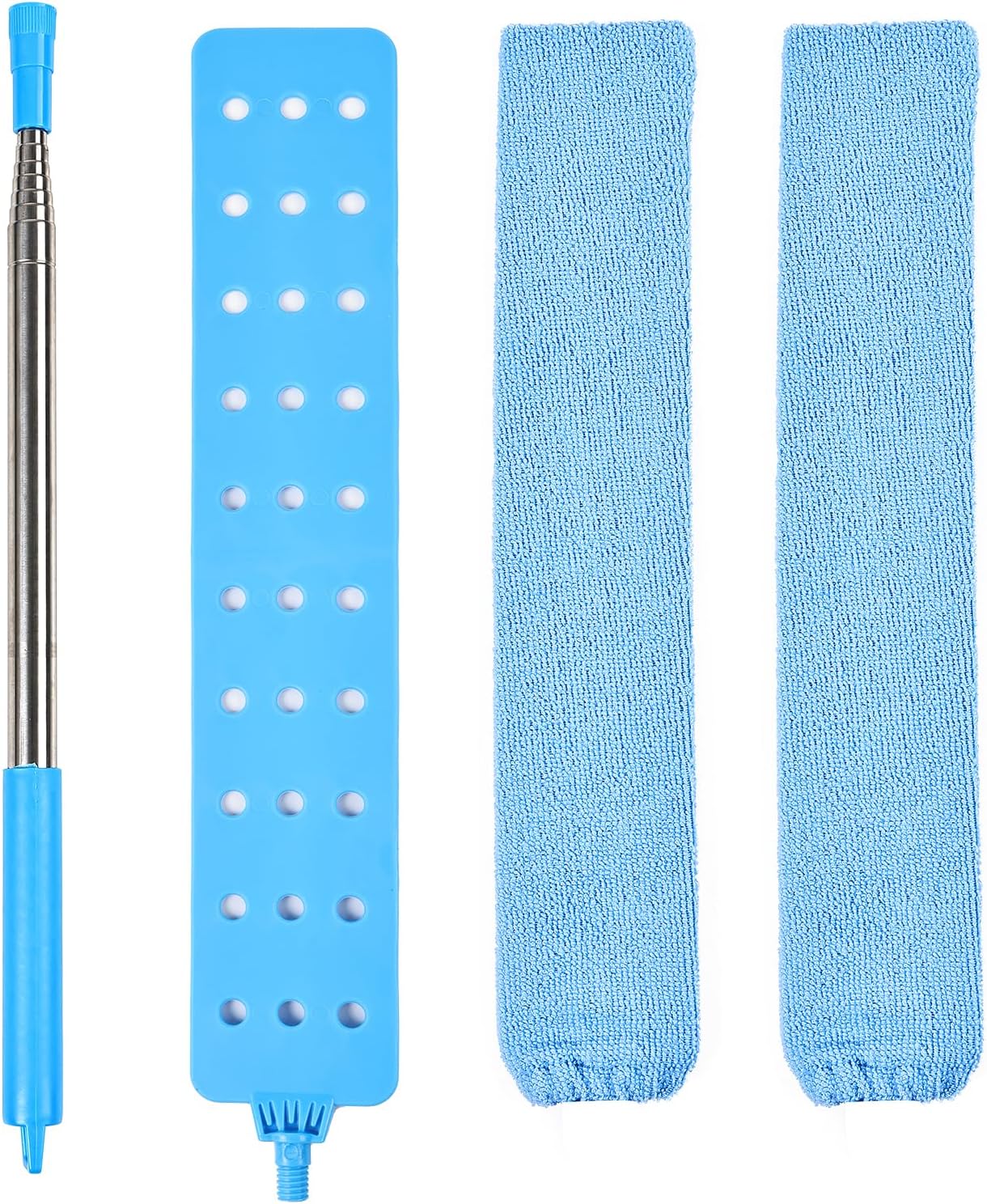 Retractable Gap Duster Cleaner Cleaning Tools with 2 Microfiber Dusting Cloths Washable Duster for Cleaning Under Appliances Furniture Couch Fridge