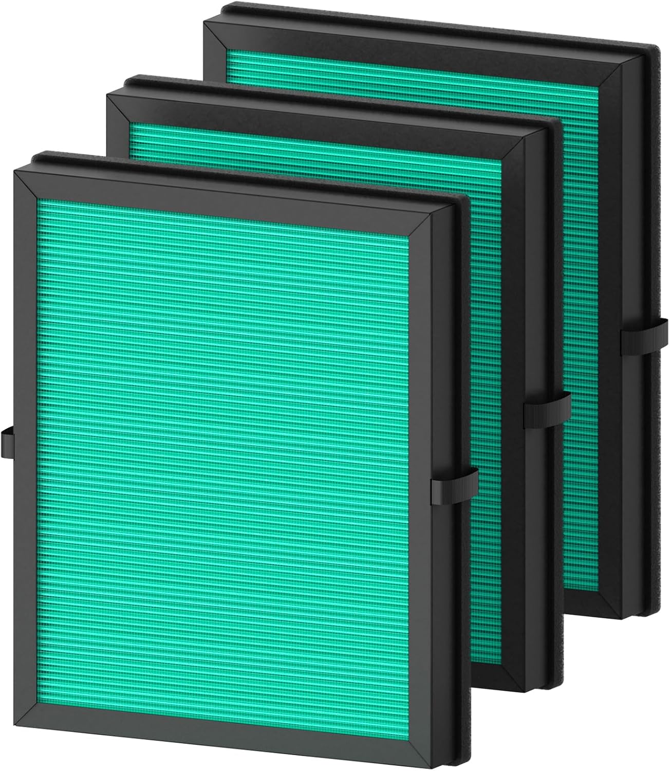 3-Pack MK04 Air Filter Replacement for Aroeve MK04/MG04JH Air Purifier - 4-in-1 H13 True HEPA Filter for Pollen Pet Dander Hair (Pet Dander Version)