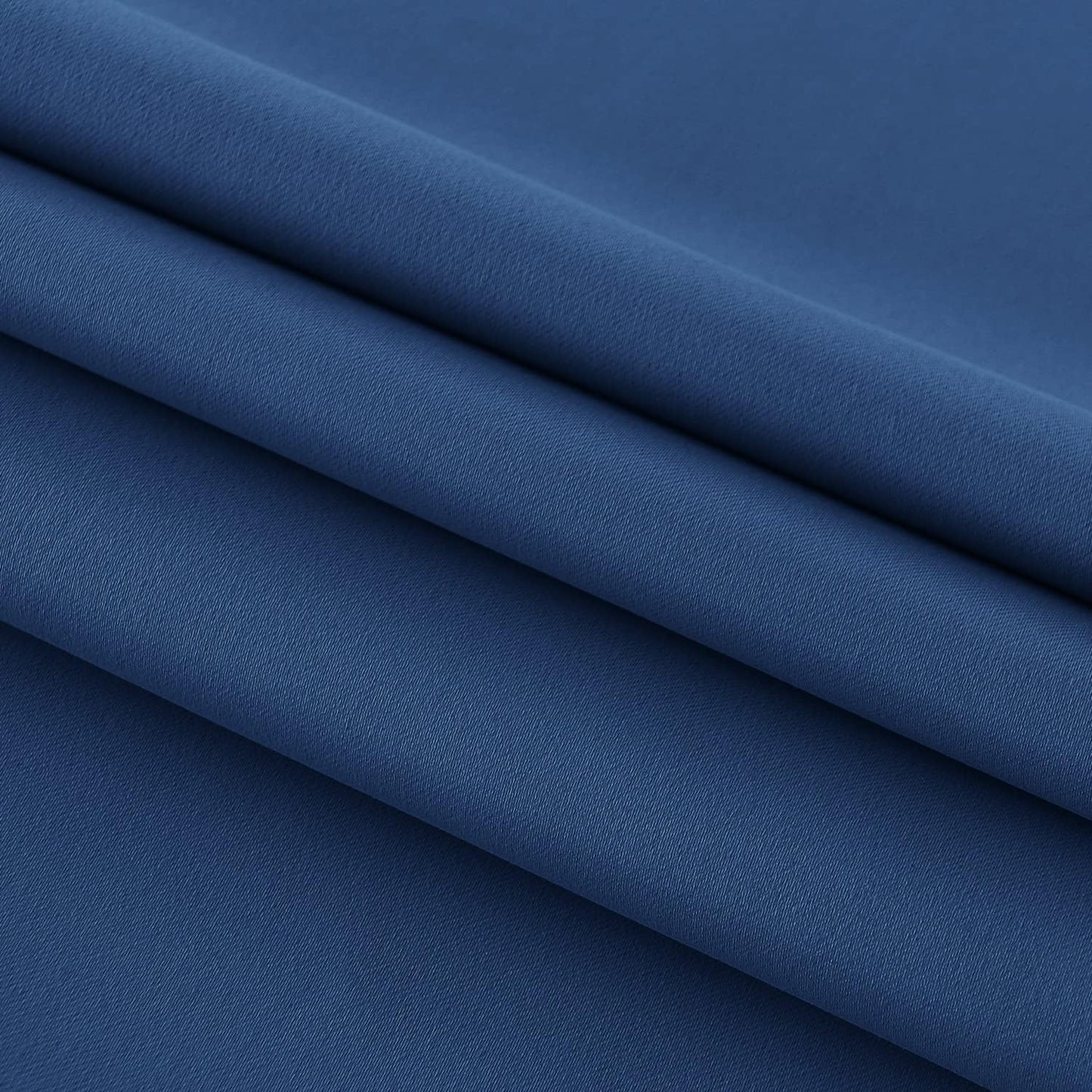 DWCN French Door Curtains – Rod Pocket Thermal Blackout Curtain for Doors with Glass Window, Kitchen and Patio Doors for Privacy, 25 X 72 Inches Long, 1 Curtain Panel with Tieback, Classic Blue