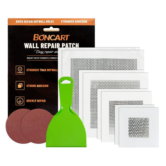 Drywall Repair Kit,Drywall Patch Repair Kit,2/4/6/8inch Self Adhesive Repair Patch,Quick Repair Drywall Large Holes