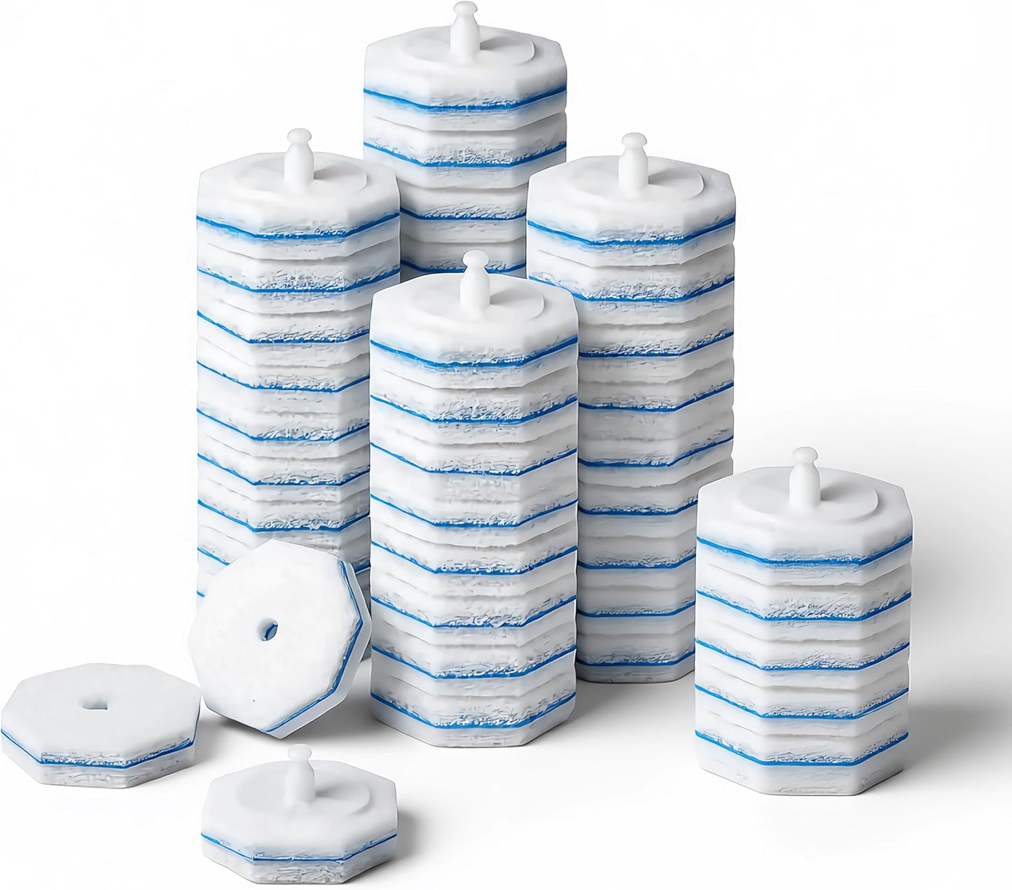 Toilet Wand Refills Compatible with Clorox Toilet Brushes, Instant Foam Cleaning, Secure Lock No Slipping, Odor Neutralizing, Easy Snap-On Design, 50 Pack