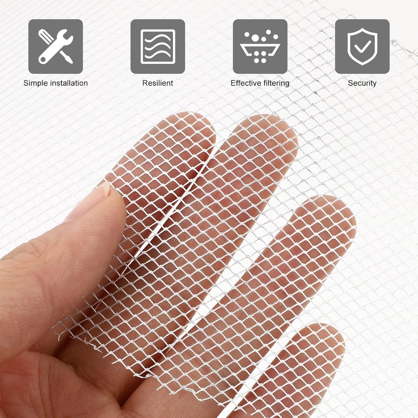 Gatuida Range Hood Filter Net 10-Pack 9 Inch Round Vent Grease Filter Replacement Mesh for Kitchen Cooker Fan