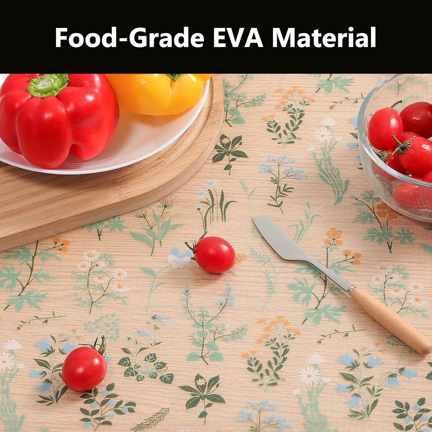 INNOLITES Shelf Liners for Kitchen Cabinets – Drawer Liner Waterproof & Oil-Proof, Non-Adhesive EVA Mat – Durable & Washable – for Shelves, Cupboard, Dresser 11.8" x 236"