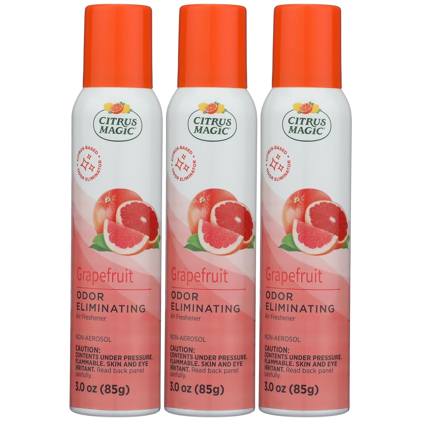Citrus Magic Odor Eliminating Air Freshener Spray, Grapefruit, 3-Ounce, Pack of 3