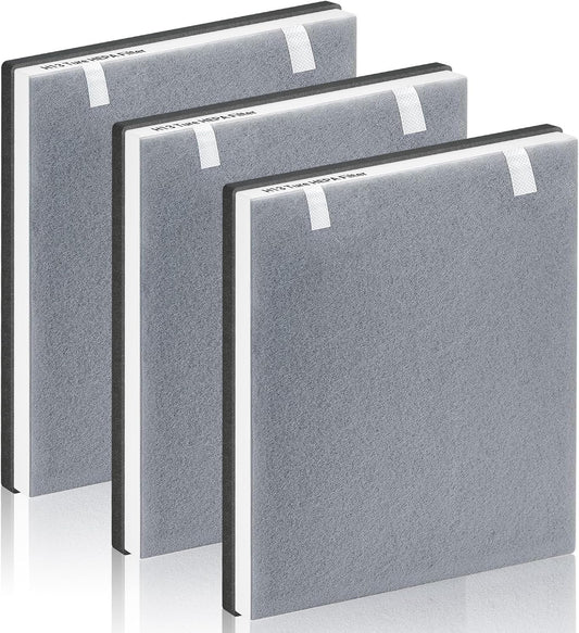 Vital 100 Replacement Filter for LEVOIT Air Purifier, 3-in-1 Pre, H13 High-Efficiency Activated Carbon Filtration System, Replace Part # Vital 100-RF, Pack of 3, By Improvedhand