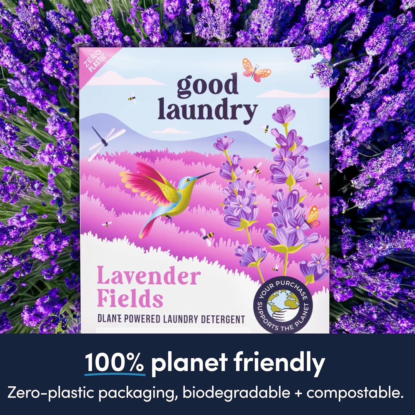 Good Laundry Lavender Detergent Sheets, & Dryer Sheet Bundle - No Plastic Jugs, Eco-Friendly, Zero Harsh Chemicals, Hypoallergenic - Based in the USA