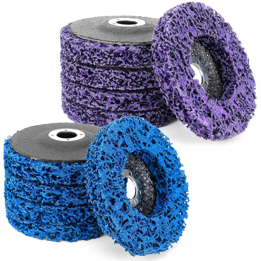 10Pcs Strip Discs Stripping Wheels, Paint Stripper Wheels 4" x 5/8" Rust Remover Wheel Remove Paint for Angle Grinder Paint Strip Wheel Quick Abrasive Discs Rust