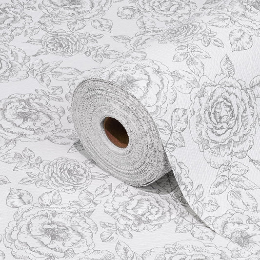 Drawer and Shelf Liners for Kitchen Cabinets Non-Adhesive Cabinet Liners Strong Grip Non Slip Waterproof Contact Paper for Cabinets and Drawers Shelves Cupboard,Flower,12IN X 20FT