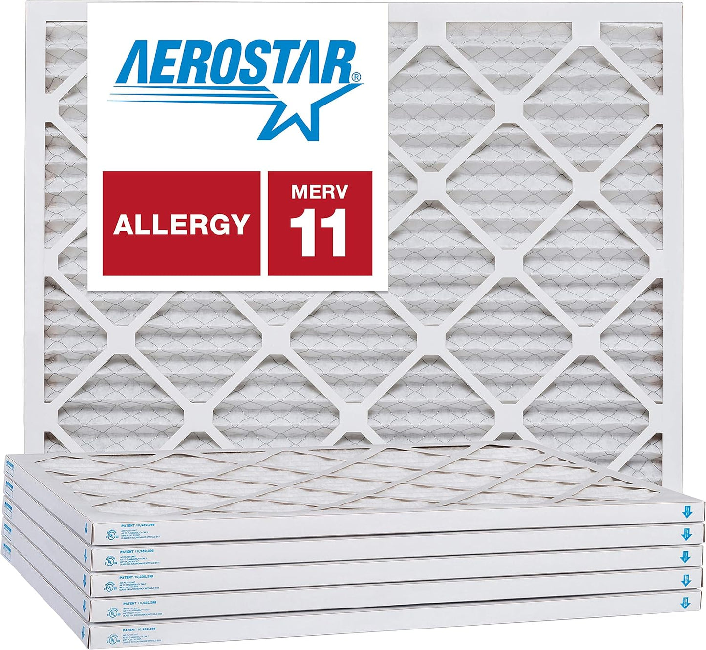 Aerostar Air Filters 16x28x1 MERV 11,Healthier Air For Your Home, 16" x 28" x 3/4", Box of 6