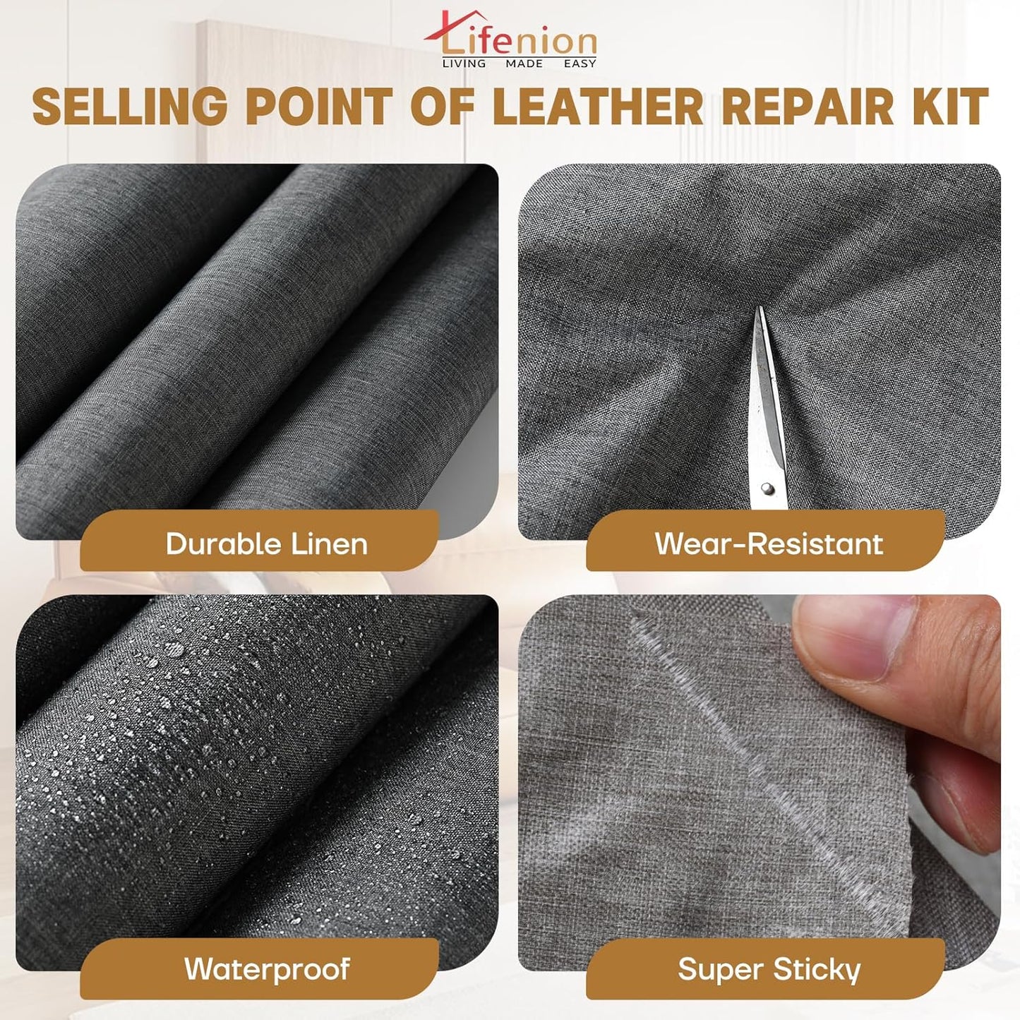 Fabric Repair Patch, Fabric Large Repair Tape, Self-Adhesive Patches for Furniture, Sofa, Car Interior, Shoes, Hand Bag, Clothing (Dark Blue, 3.5X79 Inch)