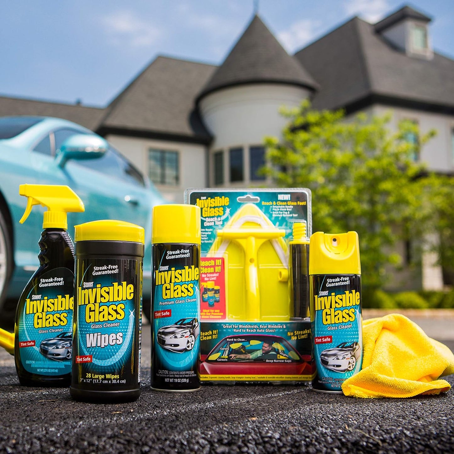 Invisible Glass 91163-3PK Premium Aerosol Glass and Window Cleaner for Auto and Home, Streak-Free, Ammonia-Free, Tint-Safe, 15 oz (Pack of 3)