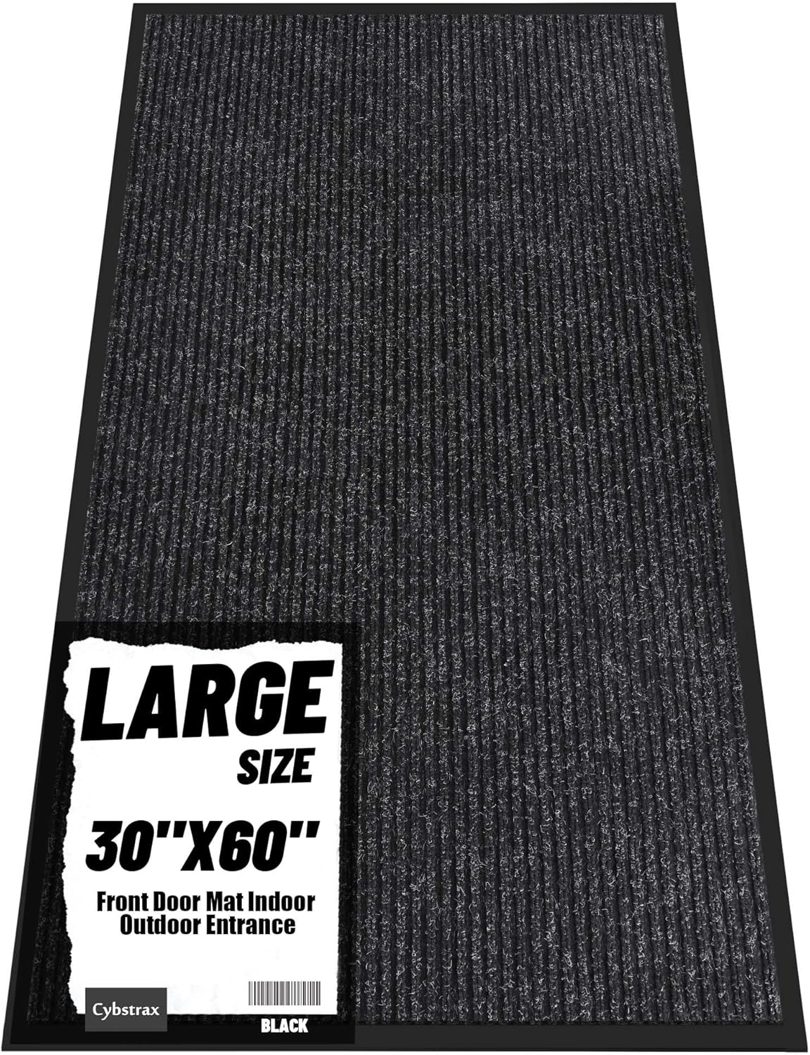 Front Door Mat Indoor Outdoor Entrance, 30" x 60" Dirt Resistant and Absorbent Door Mat, TPR Backing Non-Slip Doormats, Easy to Clean, Low Profile Welcome Floor Mat for Outside Entry