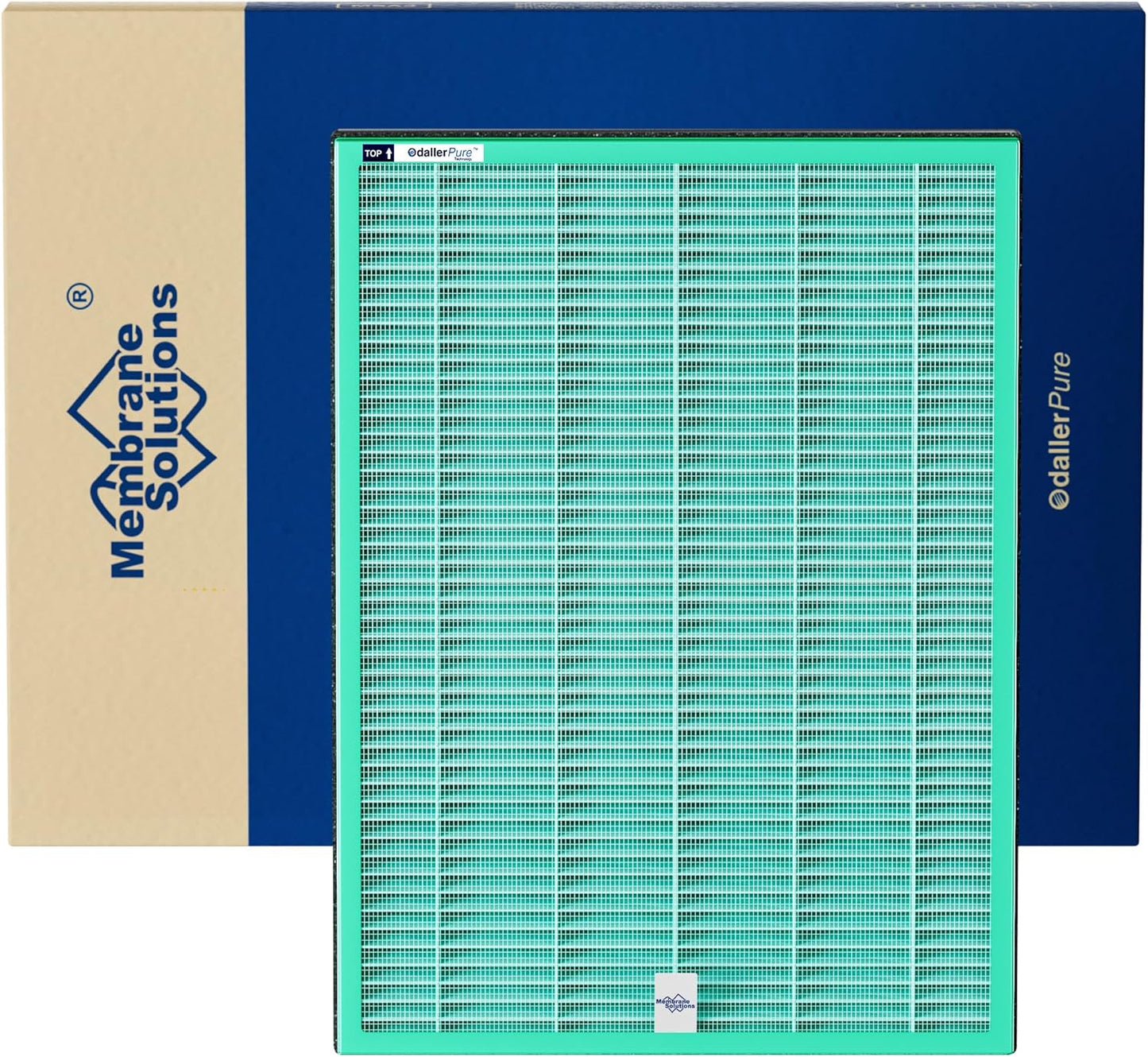 Membrane Solutions MSA3/MSA3S Genuine Pet Odor Removal Air Purifier Filter Replacement 1 Pack, Upgraded 4-in-1 H13 True HEPA Filter with OdallerPure Technology