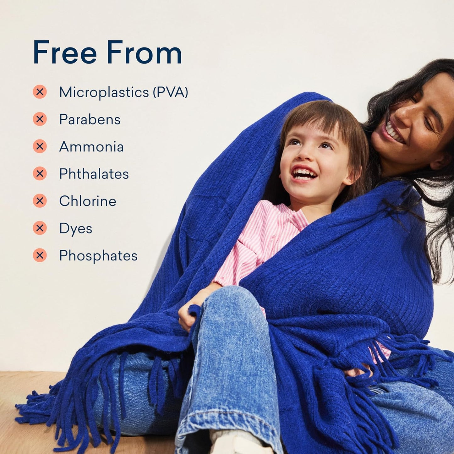 BLUELAND Laundry Detergent Tablets, 36 Count, Plastic-Free Eco-Friendly Pods, Sheets, Liquid Alternative - Fragrance Free and Clear, Natural, Gentle