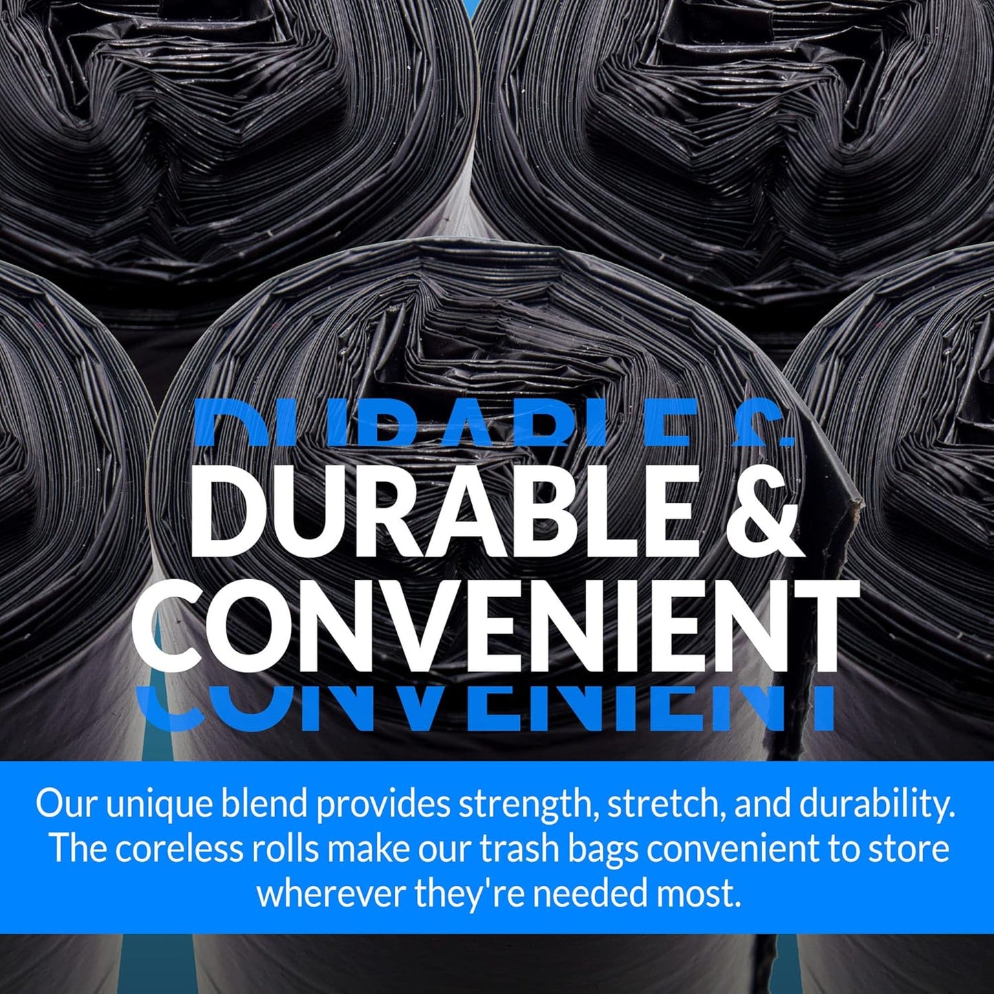 Reli. 16-25 Gallon Trash Bags | 500 Bags | Black | Home, Kitchen | Strong | Garbage