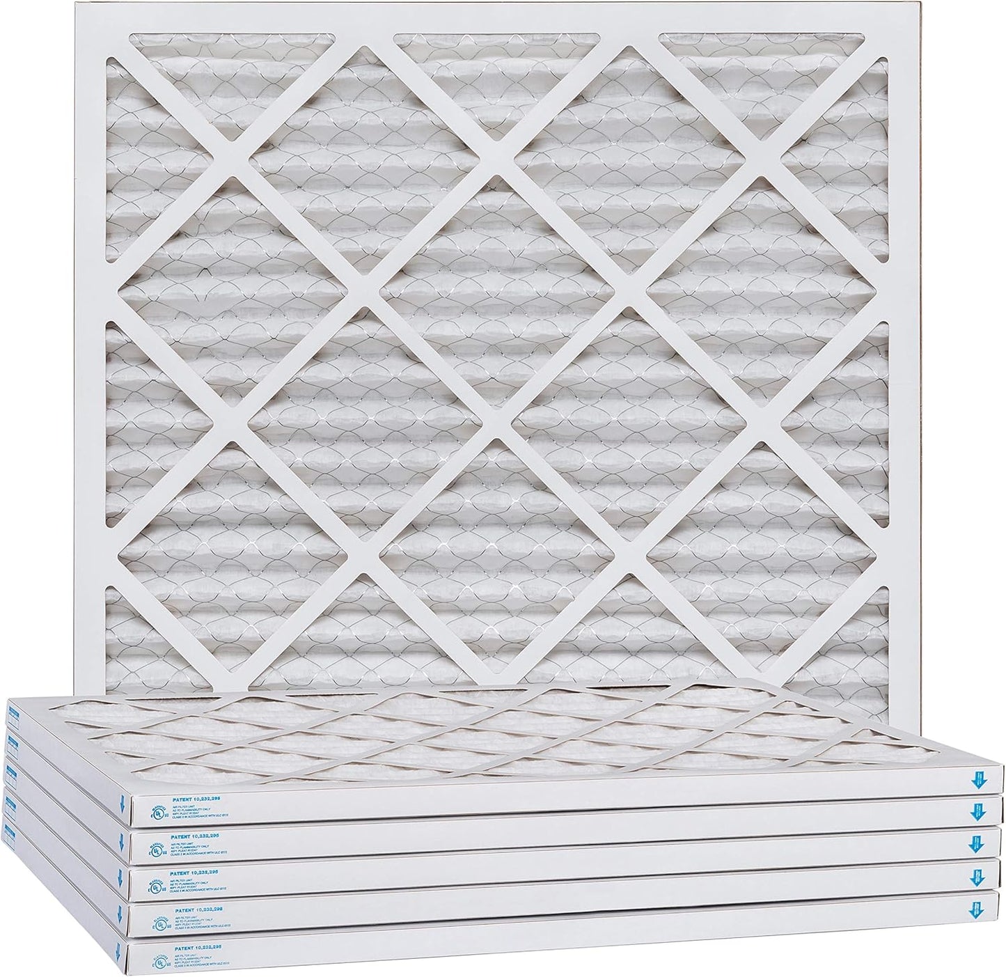 Aerostar 22x22x1 MERV 13, Pleated Air Filter, 22x22x1, Box of 6, Made in the USA