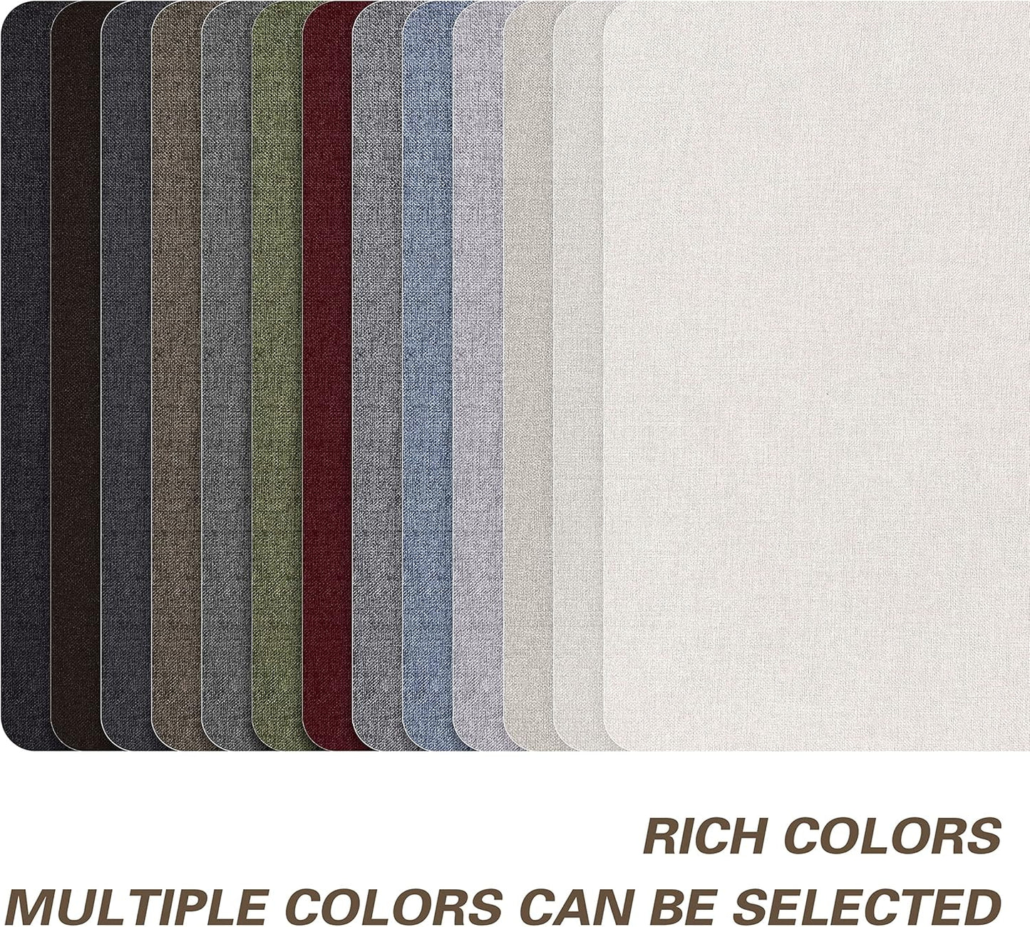 Fine Linen Repair Patches, Self-Adhesive Linen Fabric Patches, 8X11 inch Extra Size, Multi Color, Can be Used for Linen Sofa Repair and Linen Clothes Repair(Rice Coffee,8" x 11")